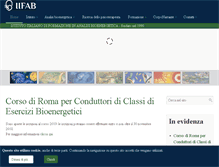 Tablet Screenshot of iifab.org